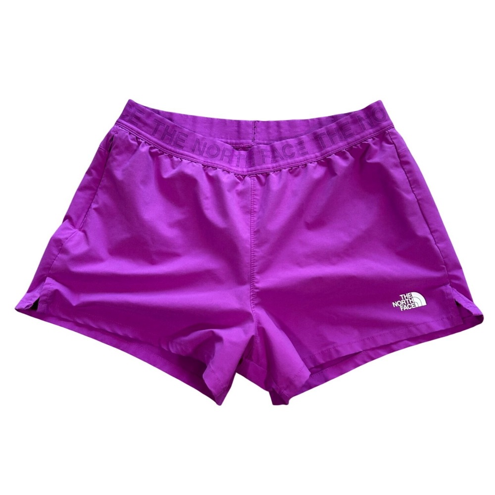 The North Face Womens Purple Active Running Shorts Size Medium Hiking Outdoors